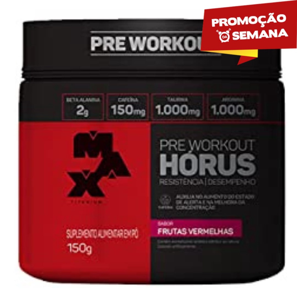 Horus Pre treino max titanium 150g