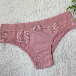 Kit 10 Calcinha Feminina Confortável Detalhe Renda Elástico