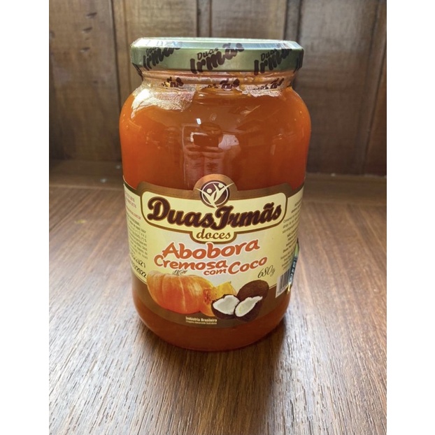 Doce de abóbora com coco 680g Duas Irmãs em Oferta na Shopee