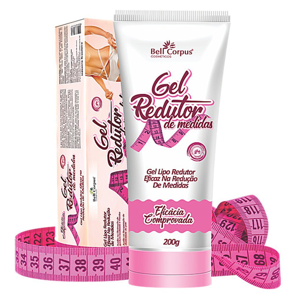 Kit 2 Gel Lipo Redutor de Medidas 200g Eficacia Comprovada