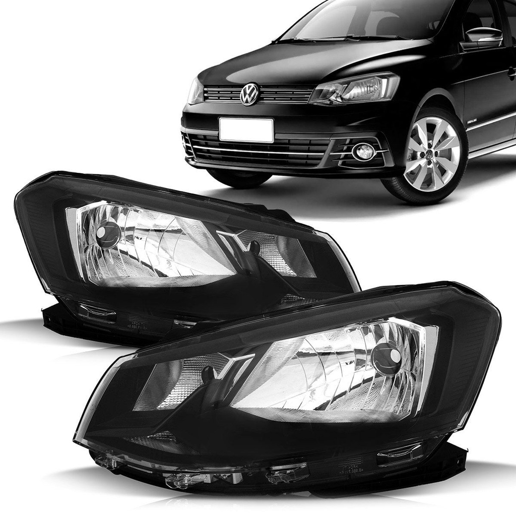 Farol Gol G7 2017 2018 2019 Friso Preto Foco Simples Máscara Negra em Oferta na Shopee