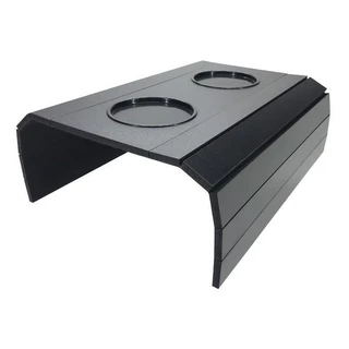 Bandeja Esteira Flexível Comum Para Braço De Sofá Com Porta Copos Madeira Sala Moveis Decoração noga