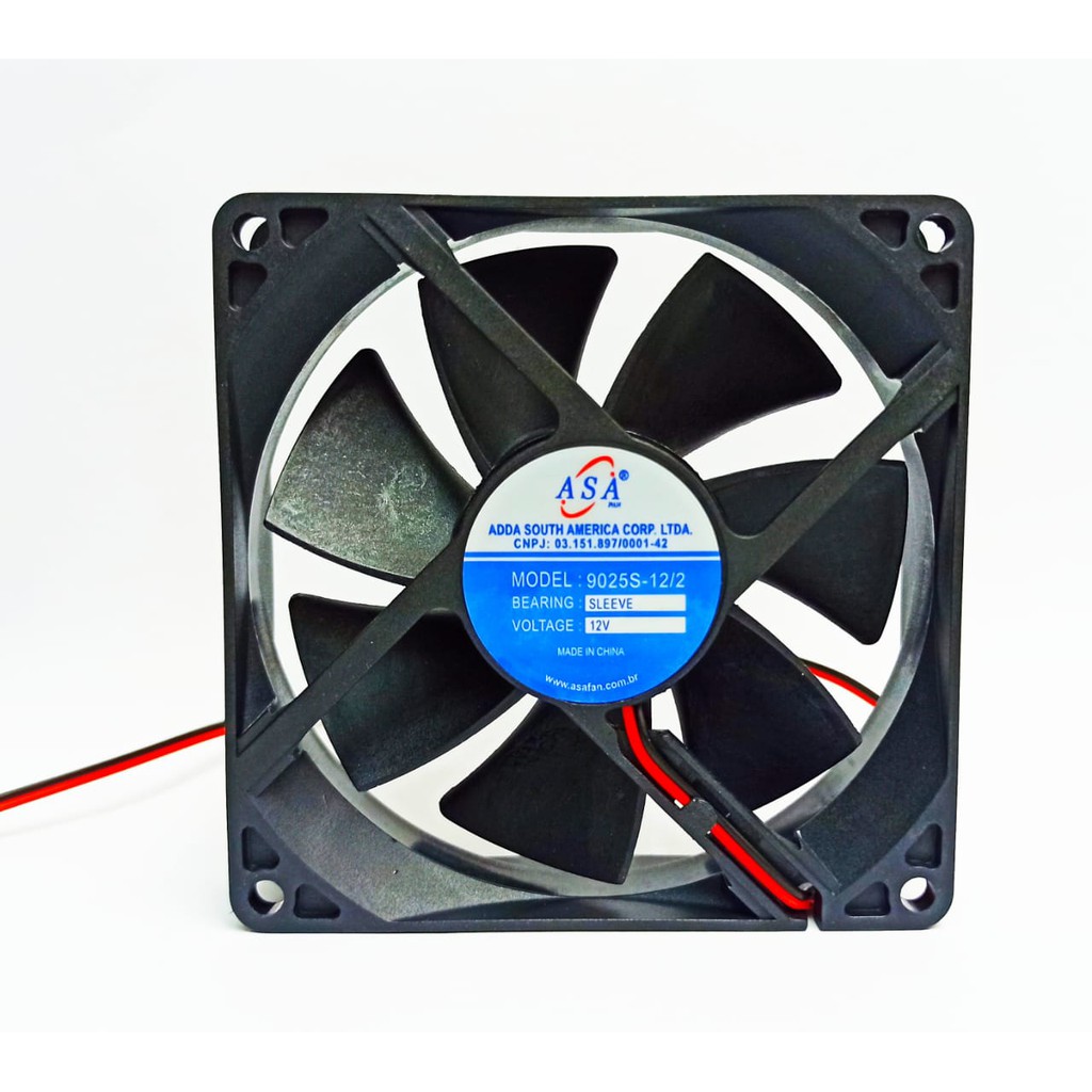 Ventilador Ventoinha Cooler Fan 12v 90x90x25 Para Adega De Vinho ...