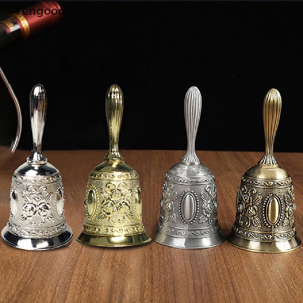 Yengood Sino De Metal De Tom Retrô / Mão Para Artesanato Bruiloft / Decoraçãotie / Sino De Alarme