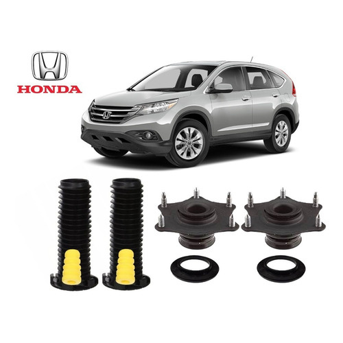 Par Kit Coxim Rolamento Batente Coifa Honda Crv 2007/2014