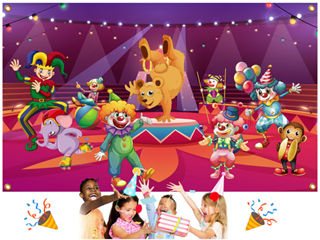 Painel para Festa Infantil de Circo - Decoração para Aniversário Tamanho Grande em Oferta na Shopee