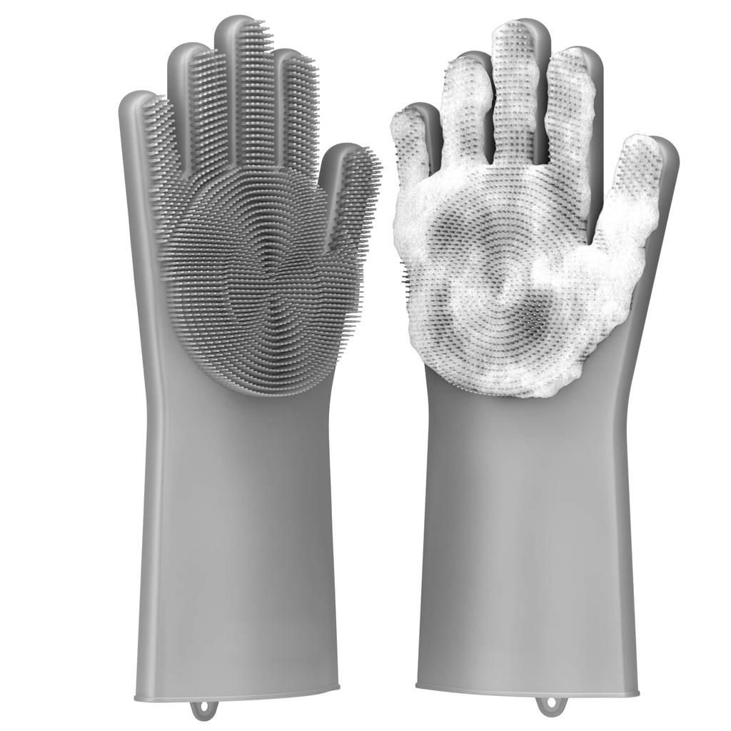 Luva Escova Esponja Magica De Silicone Limpeza Multiuso - Mimo Style