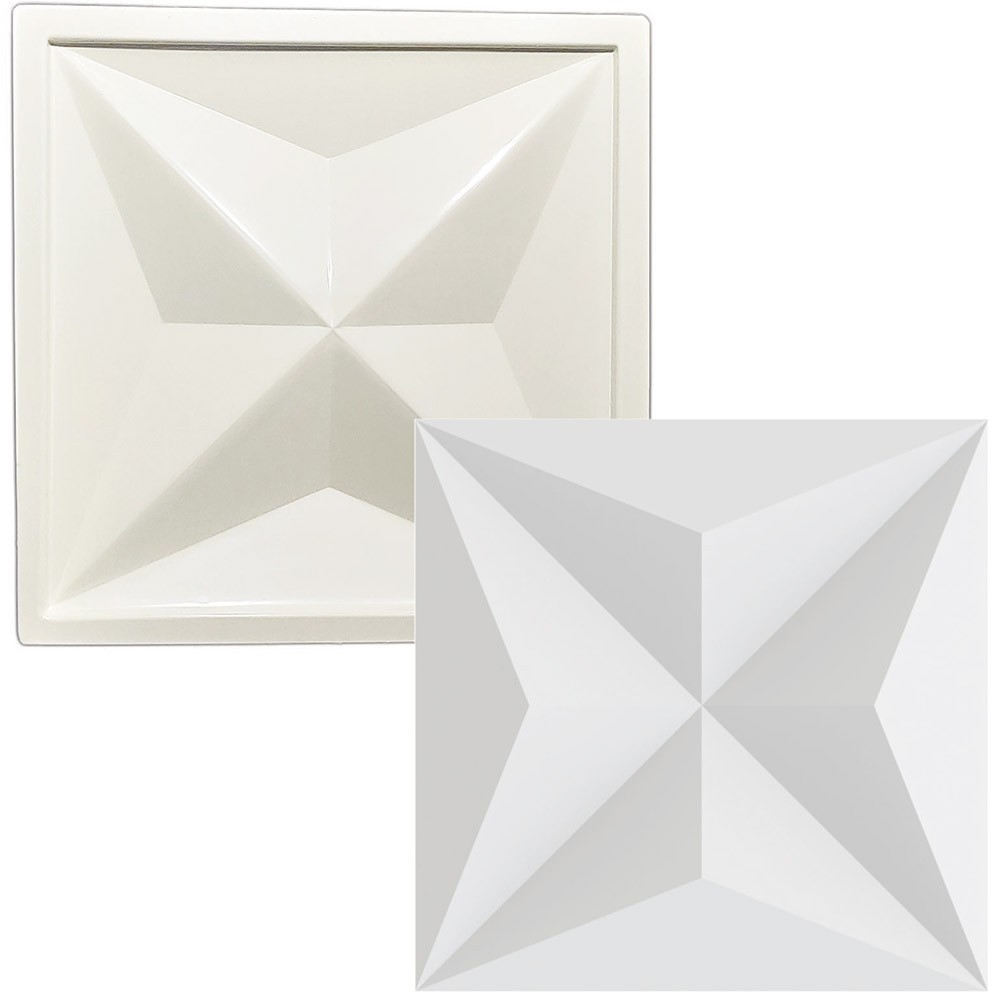Forma 3d Gesso 3d Estrela 40x40cm Molde Para Produção de Gesso 3d ou Cimenticio 3d IN264