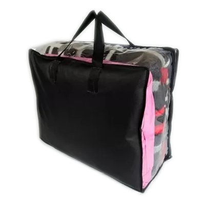 Porta-Tudo com alça c/ Visor - Porta Tudo - Organizador de Edredon, Cobertores, Mantas, Lençó Travesseiros - Panami