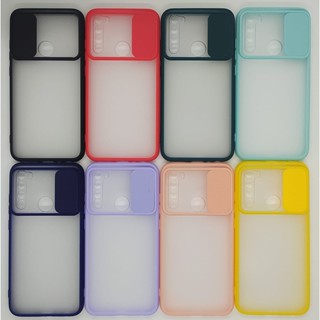 Capa  Transparente Fecha Camera Rm Note 8 Borda Colorida em Oferta na Shopee