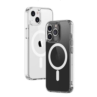 Iphone Capa Magnética Magsafe Transparente Para Carregador de Indução (Sem Fio) iPhone 11 11 Pro Max 12 12 Pro 12 Pro Max 13 13 Pro 13 Pro Max 14 14Pro 14 Max 14Pro MAX 15 15Pro 15Plus 15Pro Max