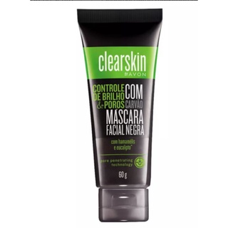 Avon Máscara Facial Negra com Carvão Clearskin - 60g
