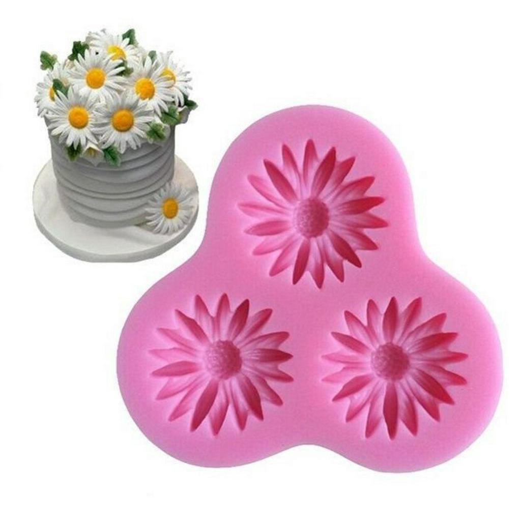 Molde De Silicone Mini Margarida Para Confeitaria/biscuit
