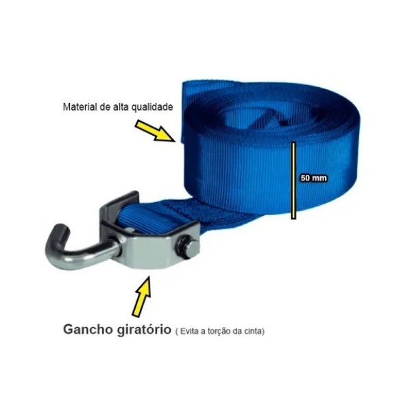 Cinta Para Catraca 6m Para Arraste De Barcos E Jet-ski