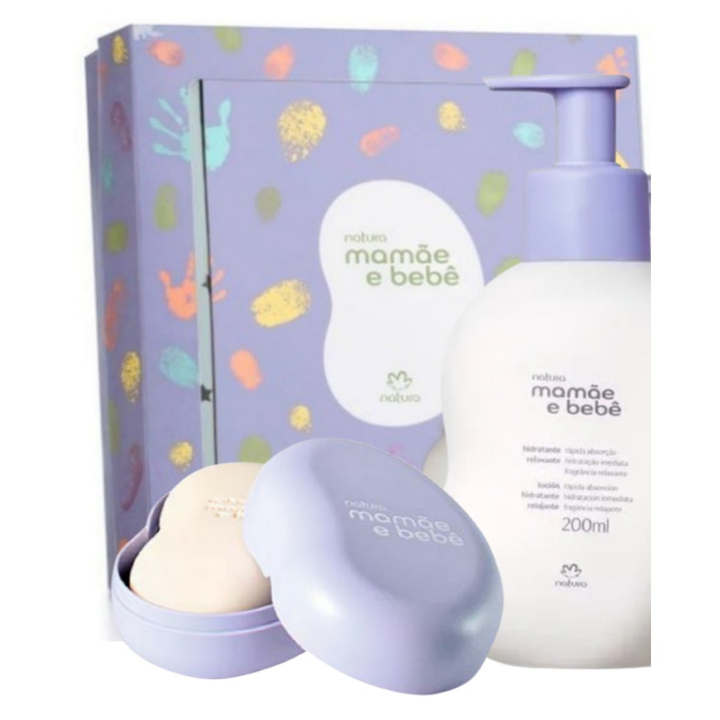 Kit Natura Mamae E Bebe Relaxante 1 Hidratante 0ml 1 Sabonete Com Saboneteira 100g Caixa De Presente Shopee Brasil