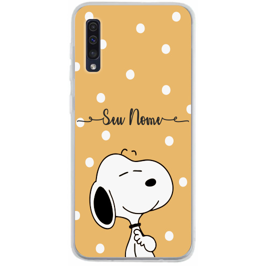 Capa de Celular Capinha Samsung A30s, A50 Personalizada  - Snoopy Com Nome