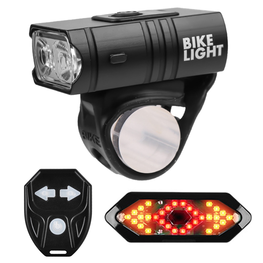 Farol Bike Luz Led Usb Kit Lanterna E Farol Prova D Agua Shopee Brasil