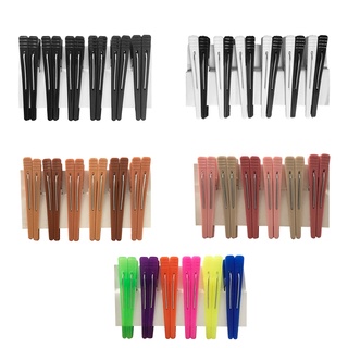 12 Bicos de Pato Prendedor Para Cabelo Salão Várias Cores