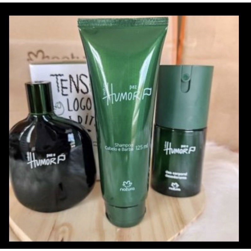 PAZ E HUMOR KIT NATURA MASCULINO | Shopee Brasil