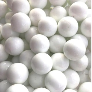 Bolinha de gude vidro branca para decoração 50 unid 16mm (diametro)
