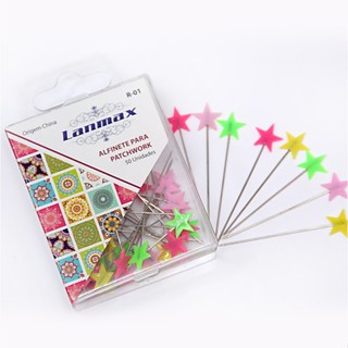 Alfinete Para Patchwork cabeça Estrela Lanmax com 50 Unidades patchwork Alfinete para costura em máquina em Oferta na Shopee