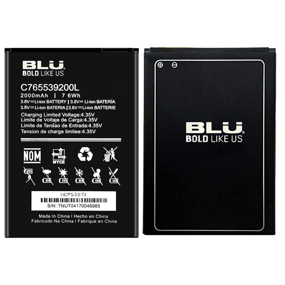 Bateria Blu C765539200L Studio X8 Hd S530 G2 S550q 2000mAh Original