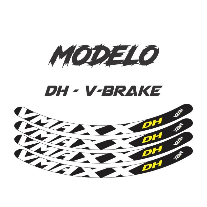 Adesivo Vmaxx Dh Aro Roda V Brake E Ferradura Shopee Brasil