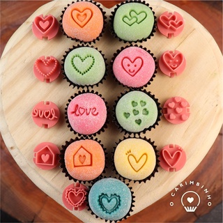 Carimbos para brigadeiros - Corações