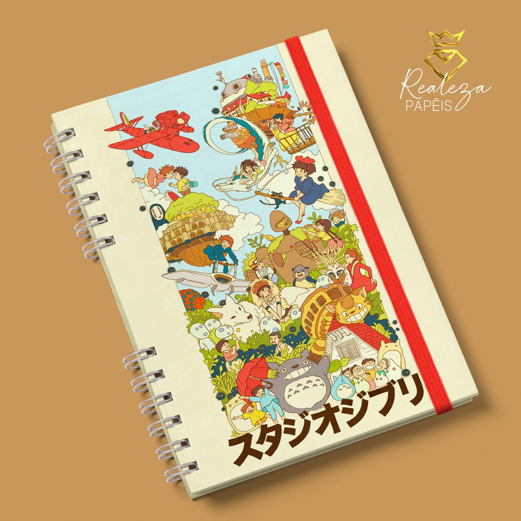 Caderno Bullet Journal Sketchbook A5 Studio Ghibli Totoro