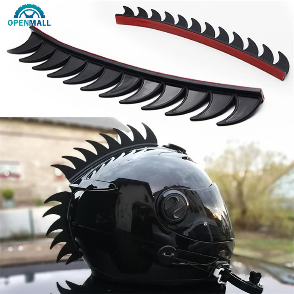 OPENMALL Refletivo Motocross Mohawk Biker Capacete Espigões De Adesivo Decoração L6Z5