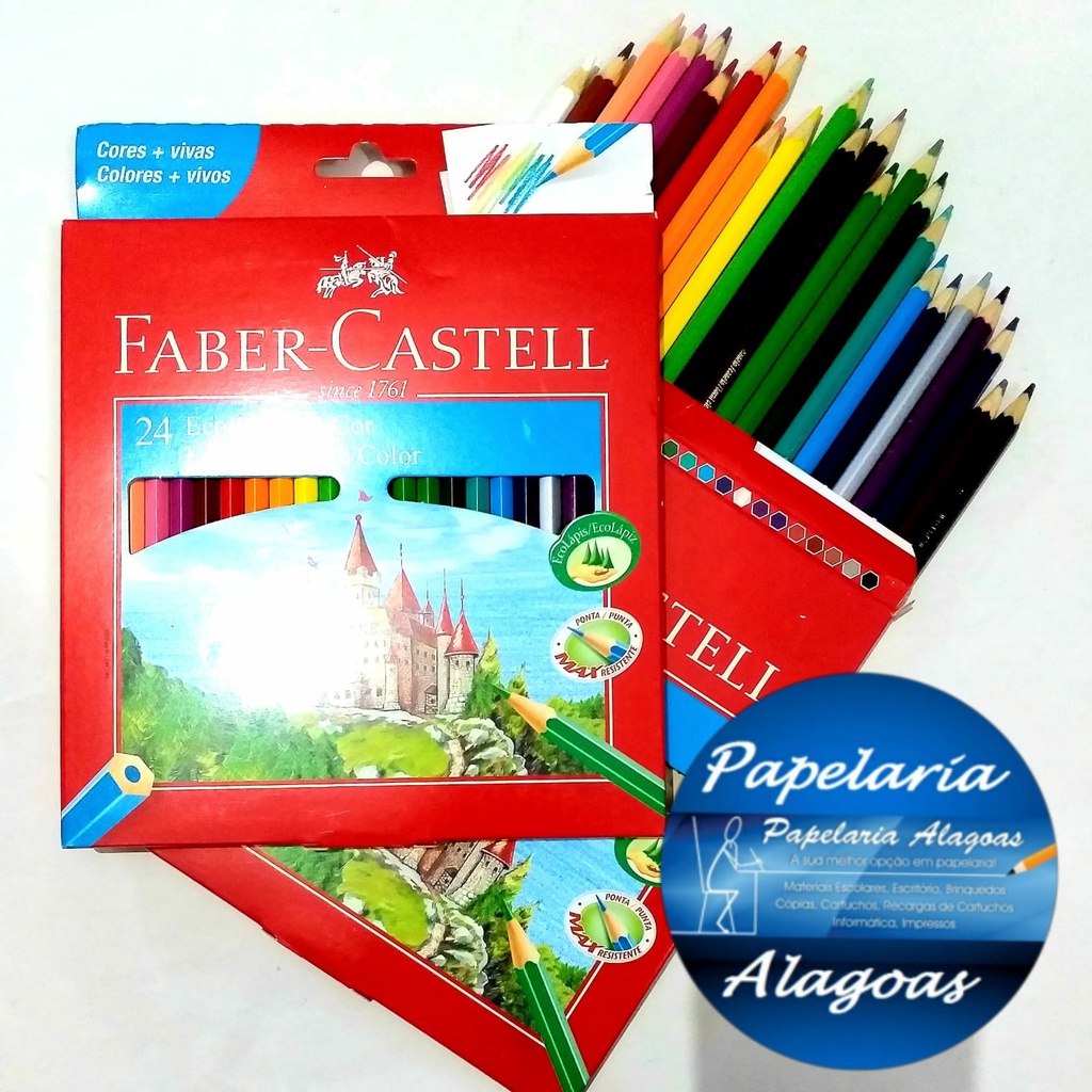Lápis de Cor Faber Castell 24 Cores