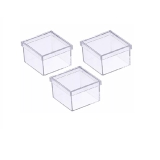 Caixinha Acrílica 4x4 - Kit com 50 unidades - CRISTAL