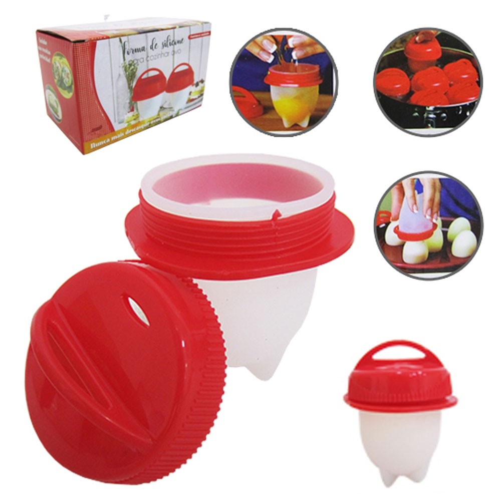 Forma De Silicone Para Cozinhar Ovo Sem Casca Com Unidades Shopee