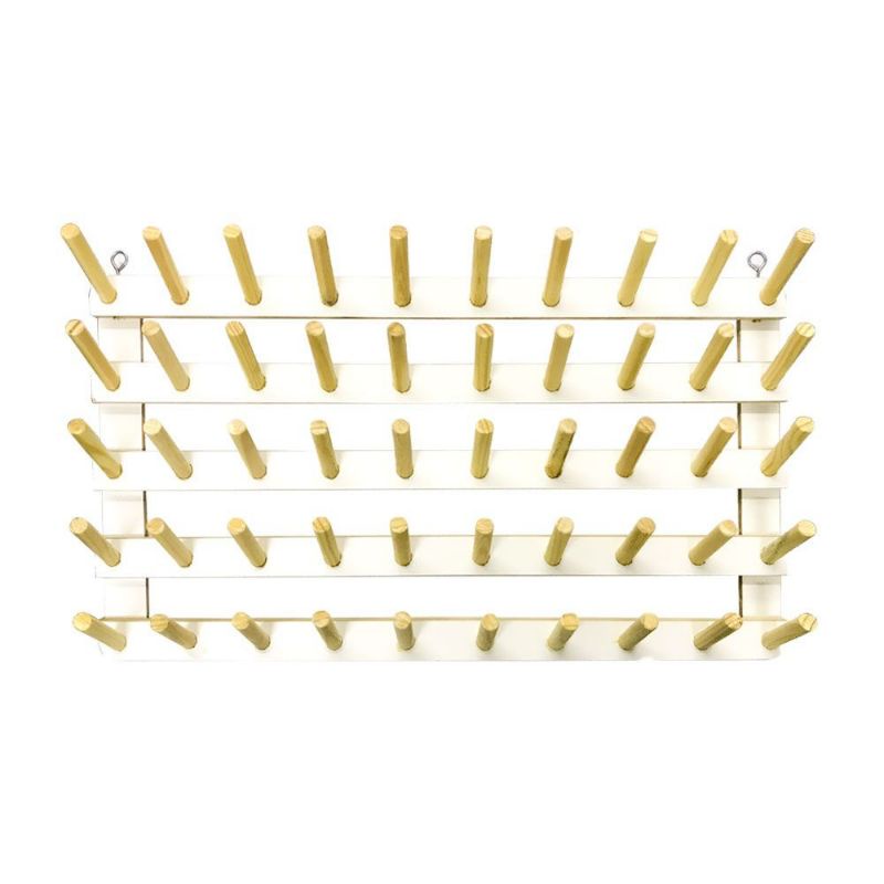 suporte de madeira para 50 cones de linha de costura em Oferta na Shopee