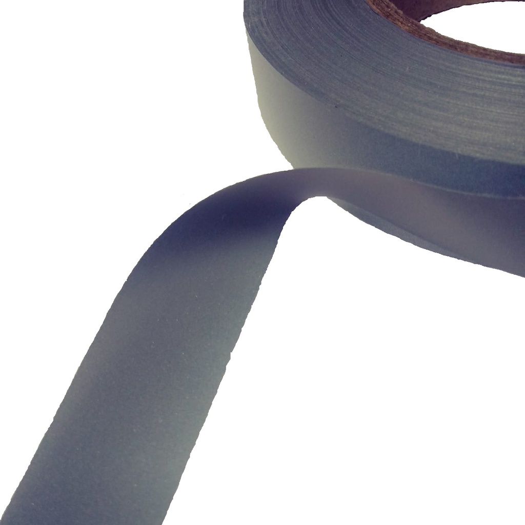 Faixa Refletiva Cinza Poliéster Para Uniformes Roupas Coletes - 10 Metros