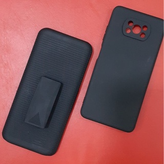 {Lançamento} Suporte de cintura + Capa de Silicone para Poco X3 / X3 Pro / X3 NFC / M3 / M3 Pro / X4 Pro