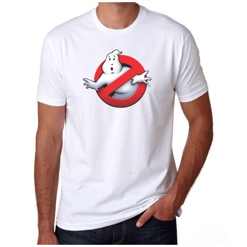 Camiseta Branca Unissex - Caça Fantasmas