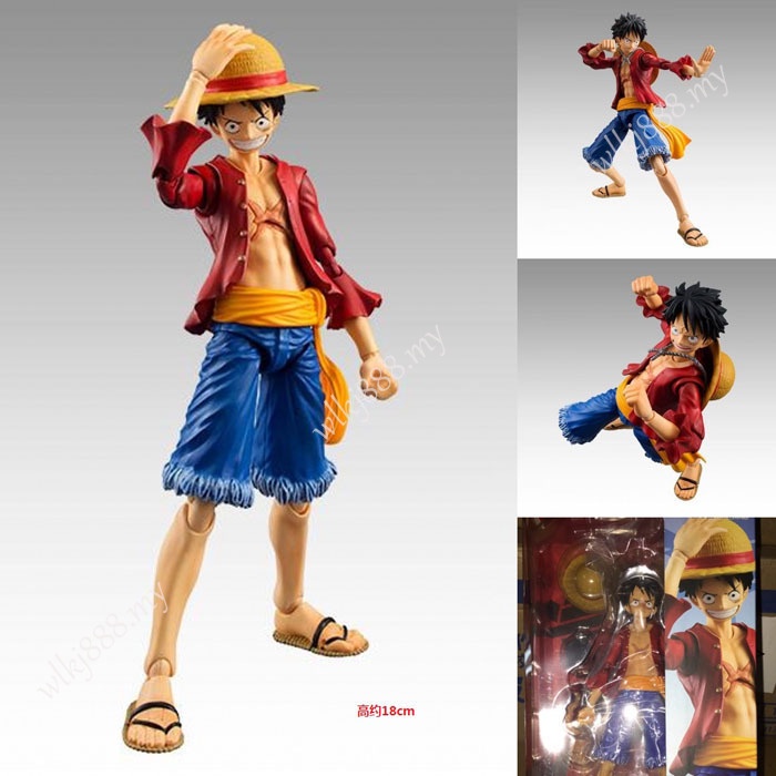 SHF One Piece Mito Zoro Luffy Mudança De Rosto Anime Action Figure
