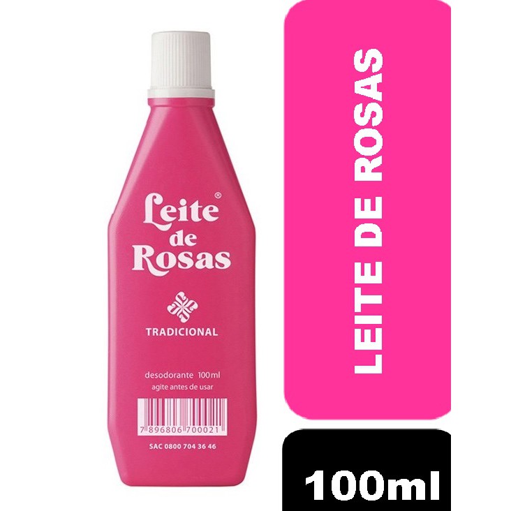Leite de Rosas Tradicional 100ml em Oferta na Shopee
