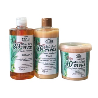 Kit COMPLEXO CAPILAR VITALIZANTE•30 ERVAS 🌿 crescimento capilar/combate a queda/ engrossamento do fio
