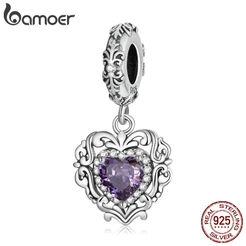 Bamoer Prata 925 Com Pingente Clássico De Amor/Acessório Para Diy SCC2181