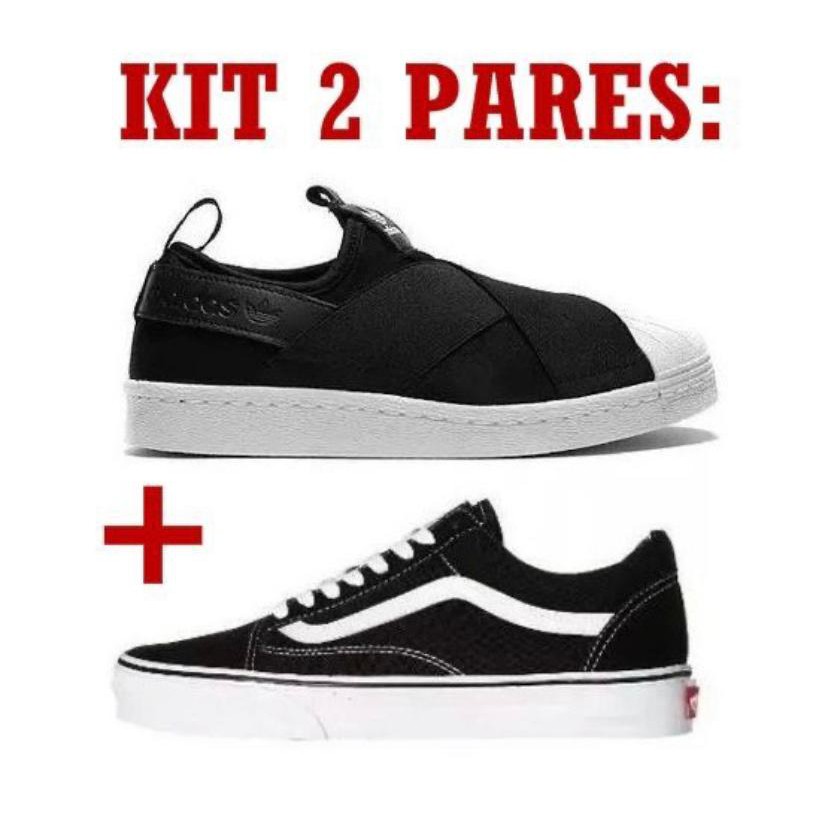 kit tenis vans e adidas
