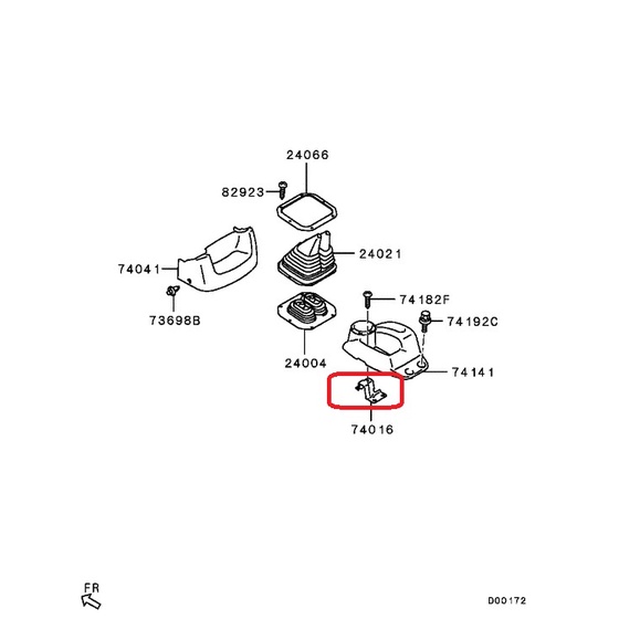 Chapa Suporte Do Console Central L200 Triton Mn179862
