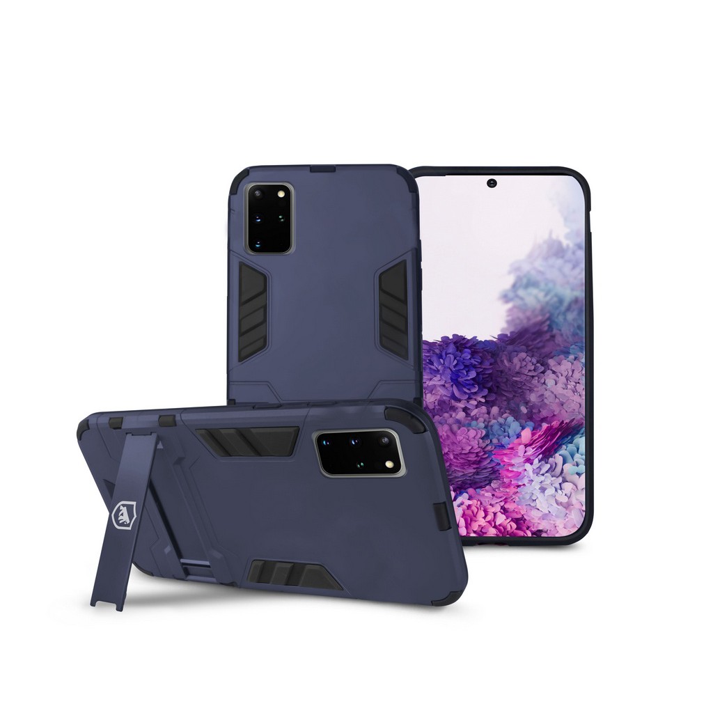 Capa Case Capinha Armor Gshield para Galaxy S20 Plus Azul com Suporte Kickstand e Proteção Militar em Oferta na Shopee