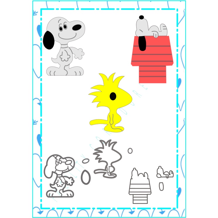 cortador kit snoopy