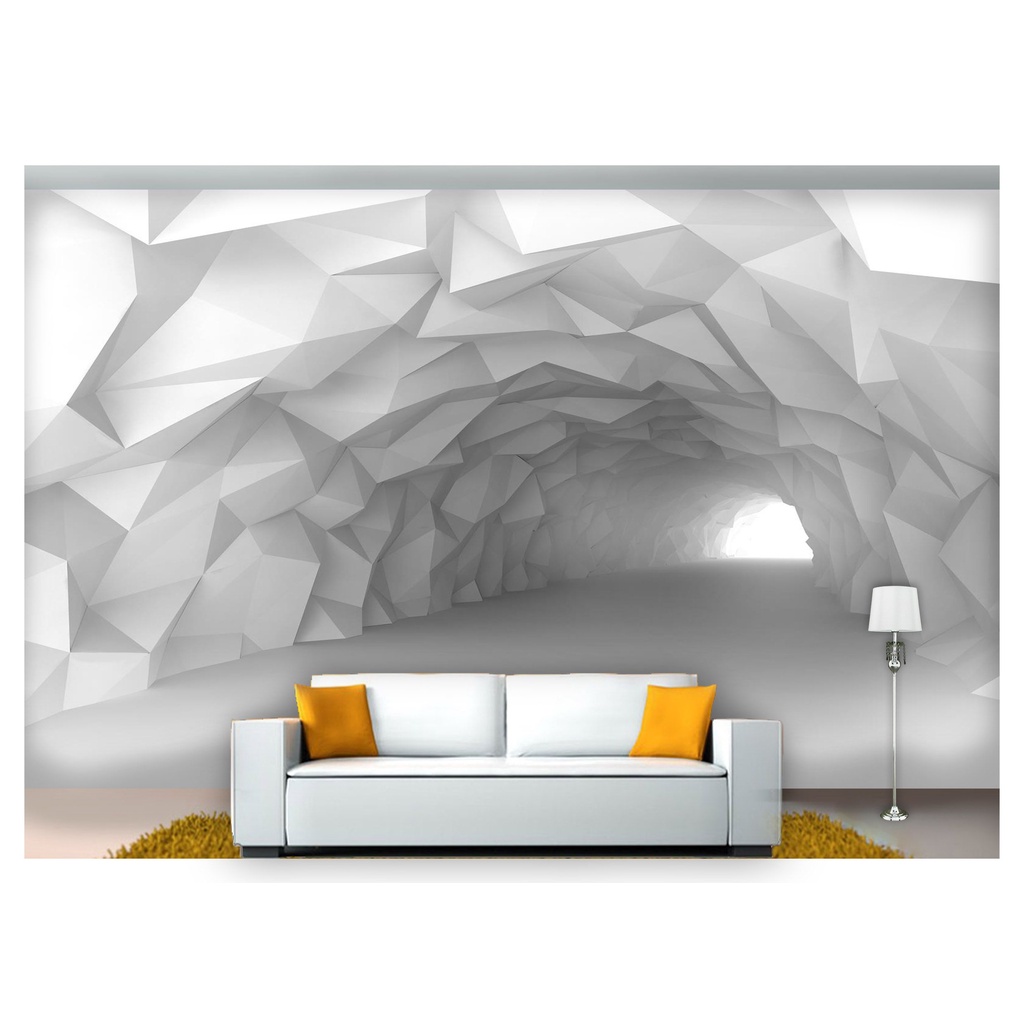 papel de parede Túnel Profundidade Caminho 3d 6m² AT30