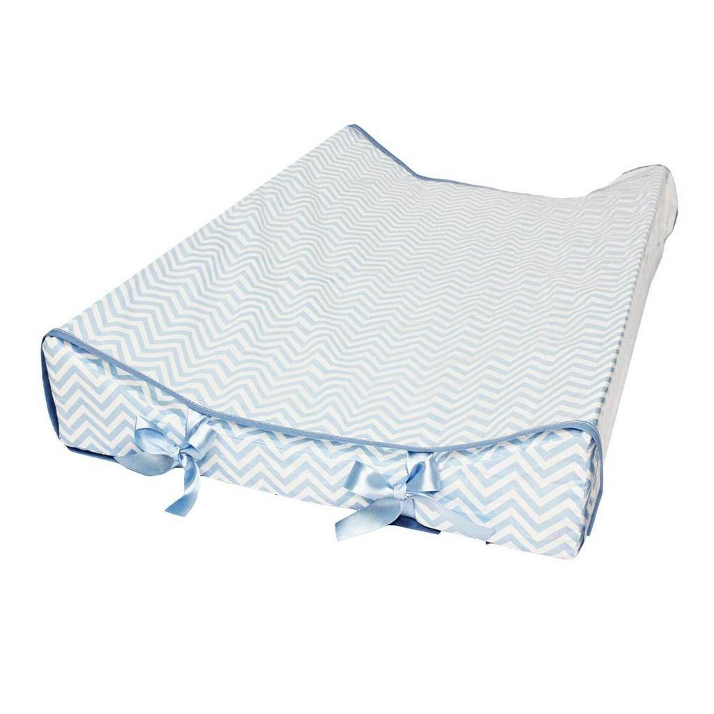 Trocador Bebe Americano Chevon azul + capa plastica varias cores