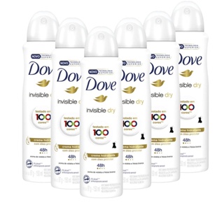 Kit 6 Desodorantes Dove Antitranspirante Aerossol Invisible Dry 150ml em Oferta na Shopee