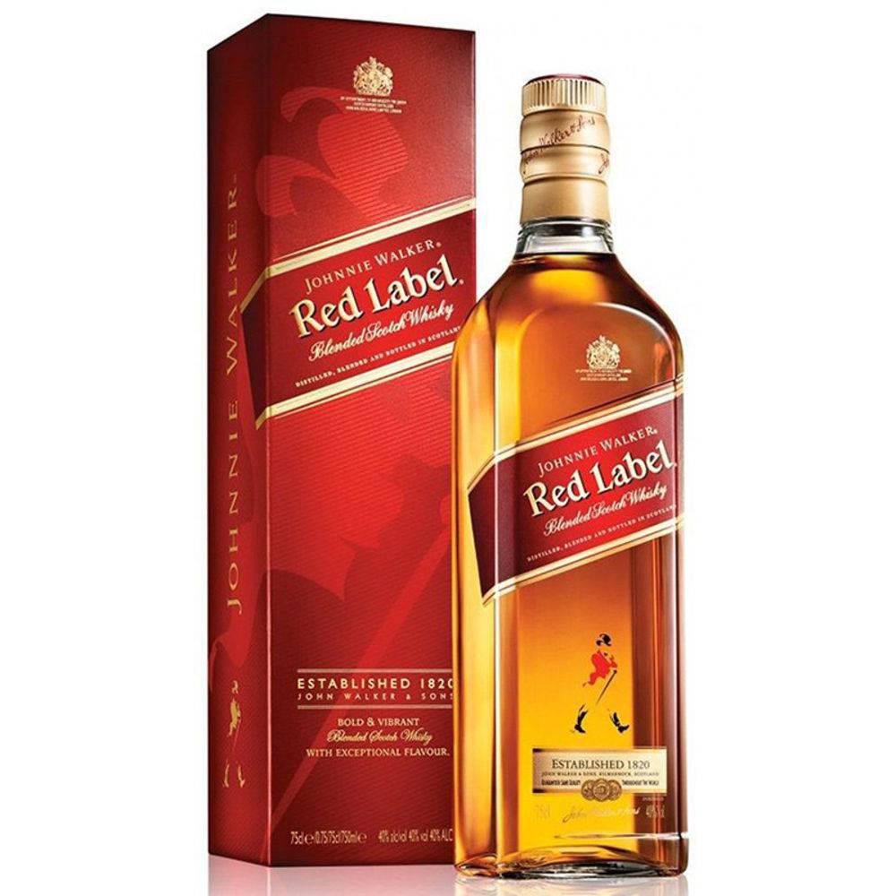 Whisky Johnnie Walker Red Label 1l Original Com Nf Beecost 9783