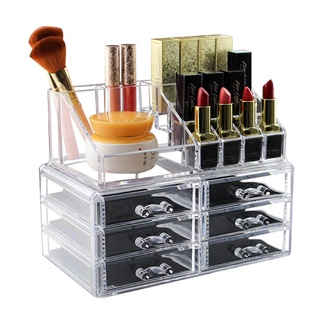 Organizador de Maquiagens com gavetas em acrílico, Esmaltes, Jóias, Pinceis, batons